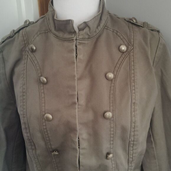 Divided by H&M Military style jacket size 12 clasp closure - Picture 2 of 7